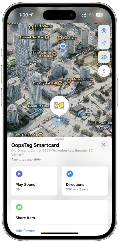 OopsTag Smartcard V2
